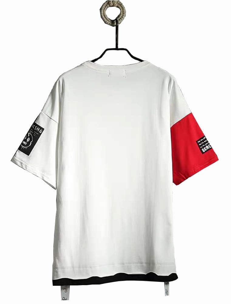 DUDHUH Men’s T-Shirts Techwear Japanese Streetwear Hip Hop Short Sleeve Shirts for Men