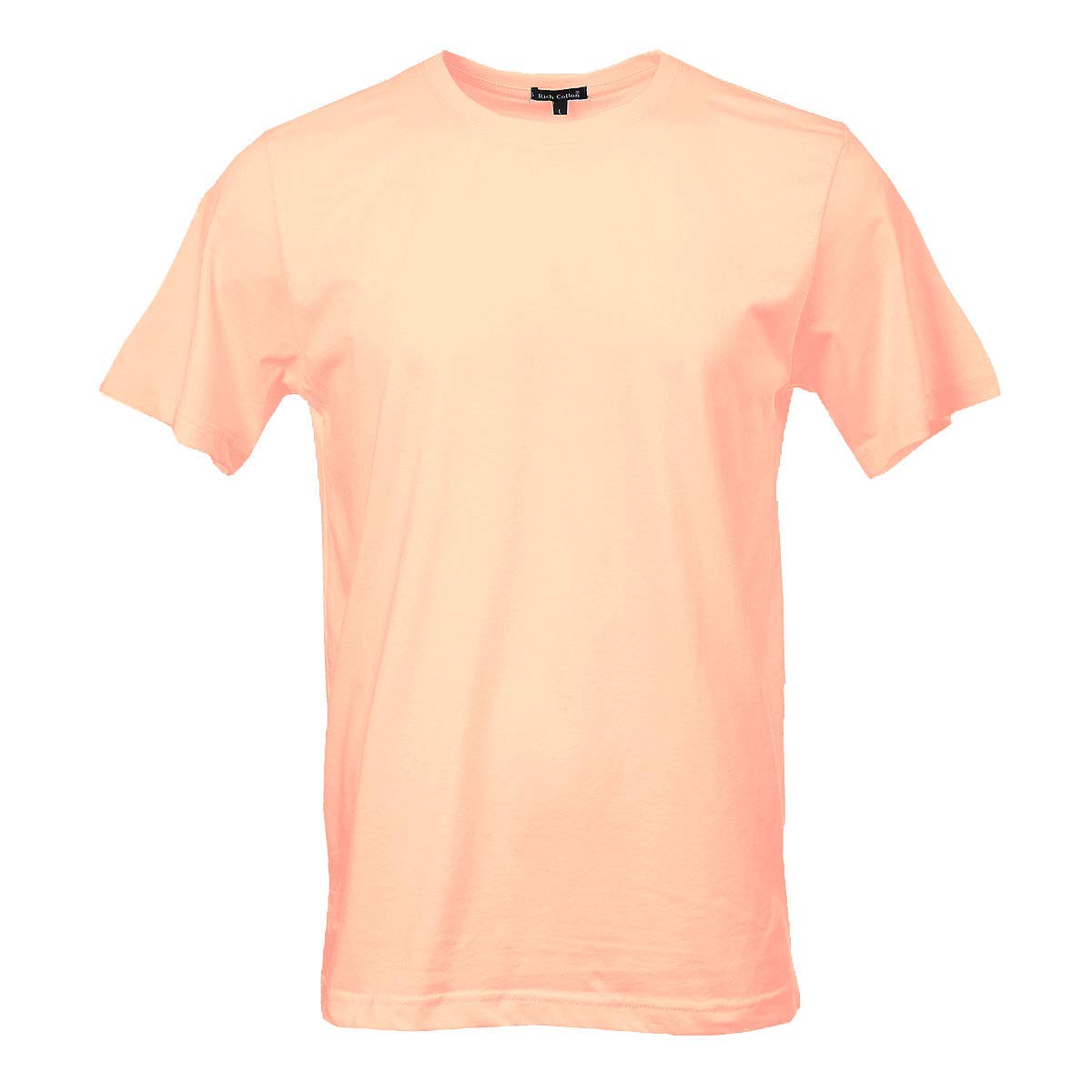 Men's Premium Rich Cotton Crewneck T-Shirt - Short Sleeve Classic Fit Tee