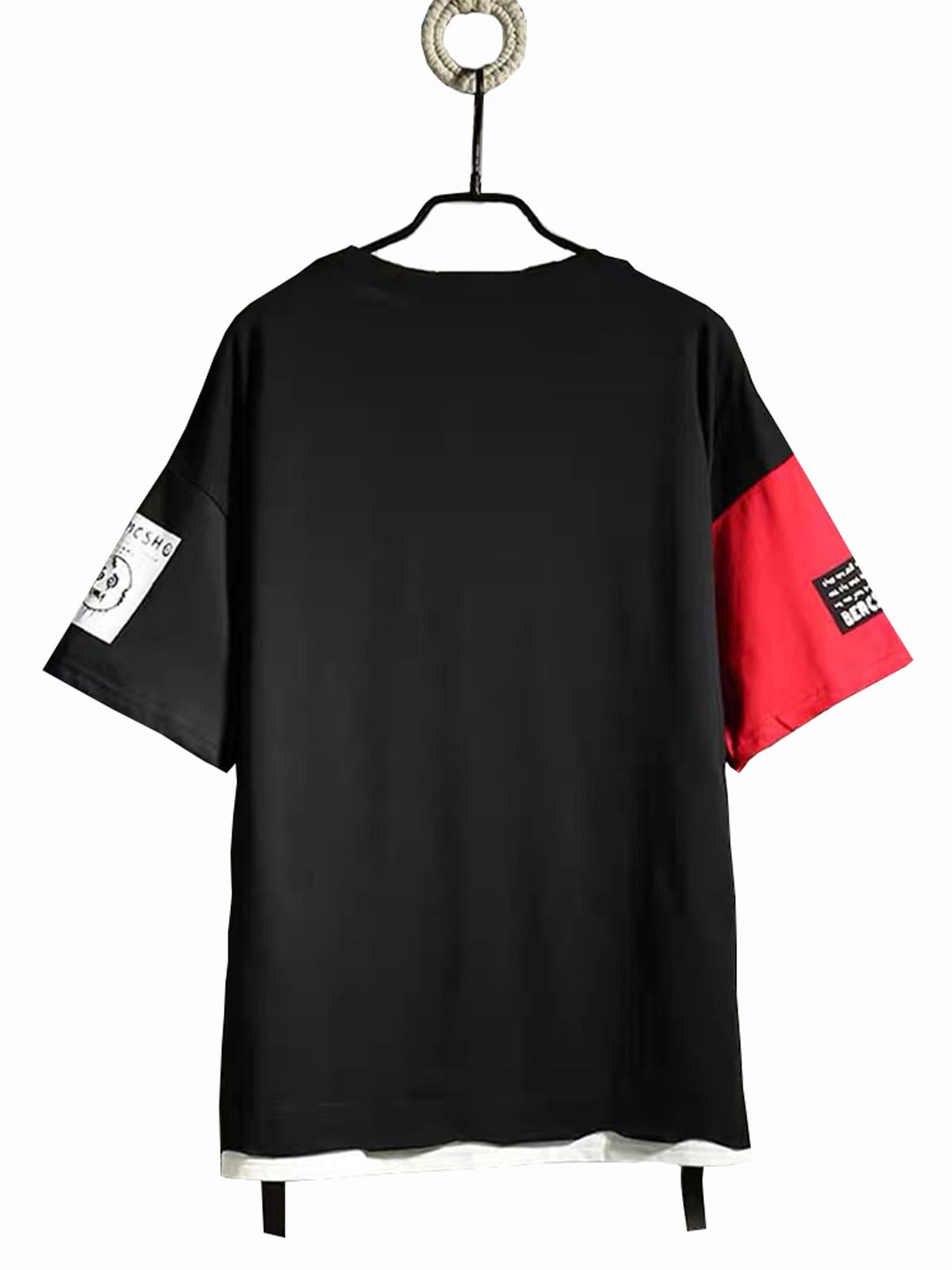 DUDHUH Men’s T-Shirts Techwear Japanese Streetwear Hip Hop Short Sleeve Shirts for Men