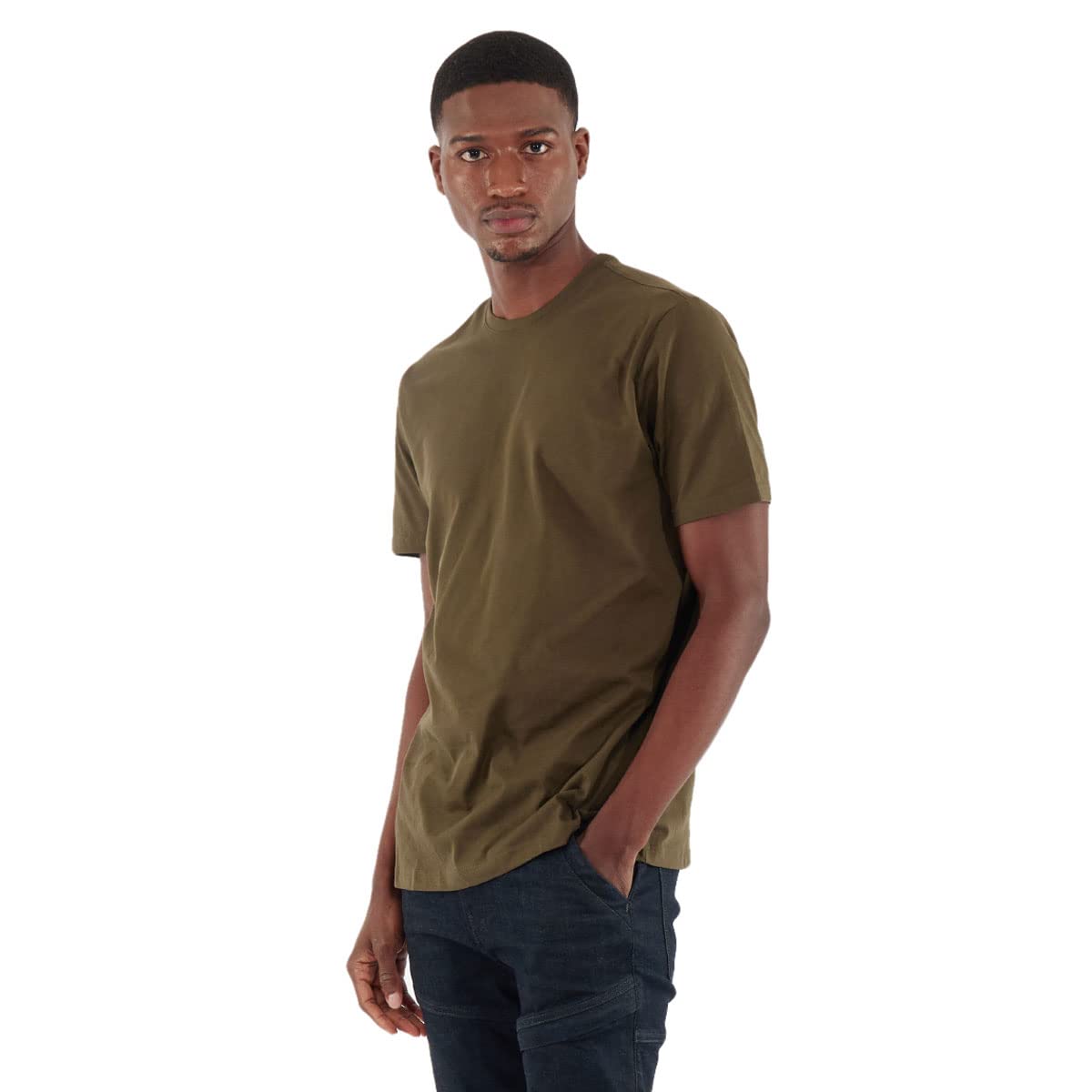 Men's Premium Rich Cotton Crewneck T-Shirt - Short Sleeve Classic Fit Tee