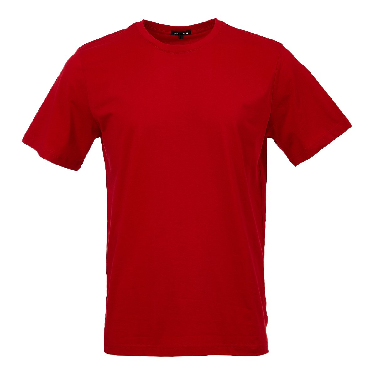 Men's Premium Rich Cotton Crewneck T-Shirt - Short Sleeve Classic Fit Tee