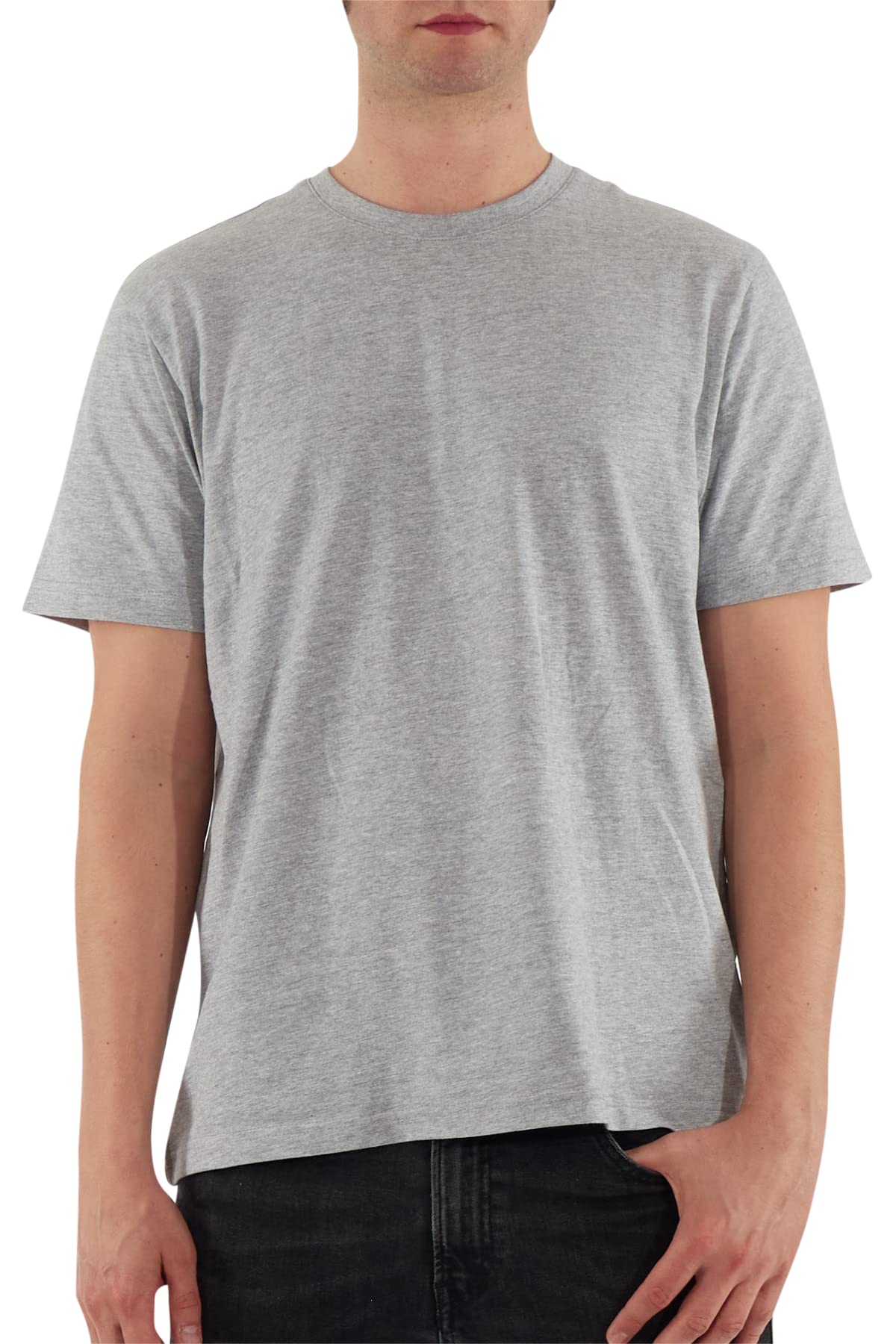 Men's Premium Rich Cotton Crewneck T-Shirt - Short Sleeve Classic Fit Tee
