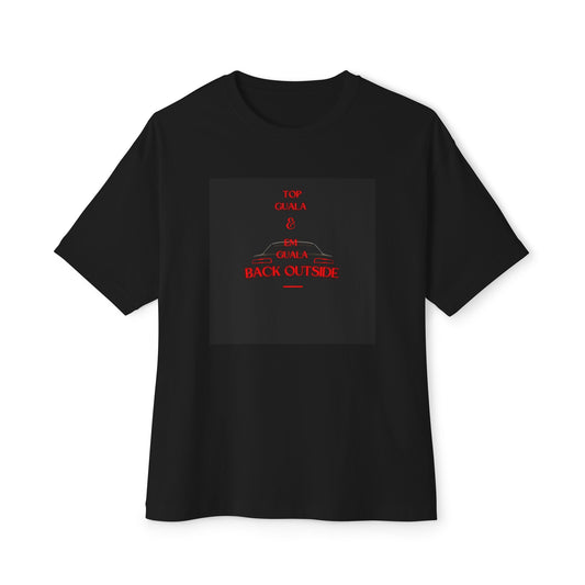 Oversized "TOP GUALA & EM GUALA BACK OUTSIDE" Boxy Tee