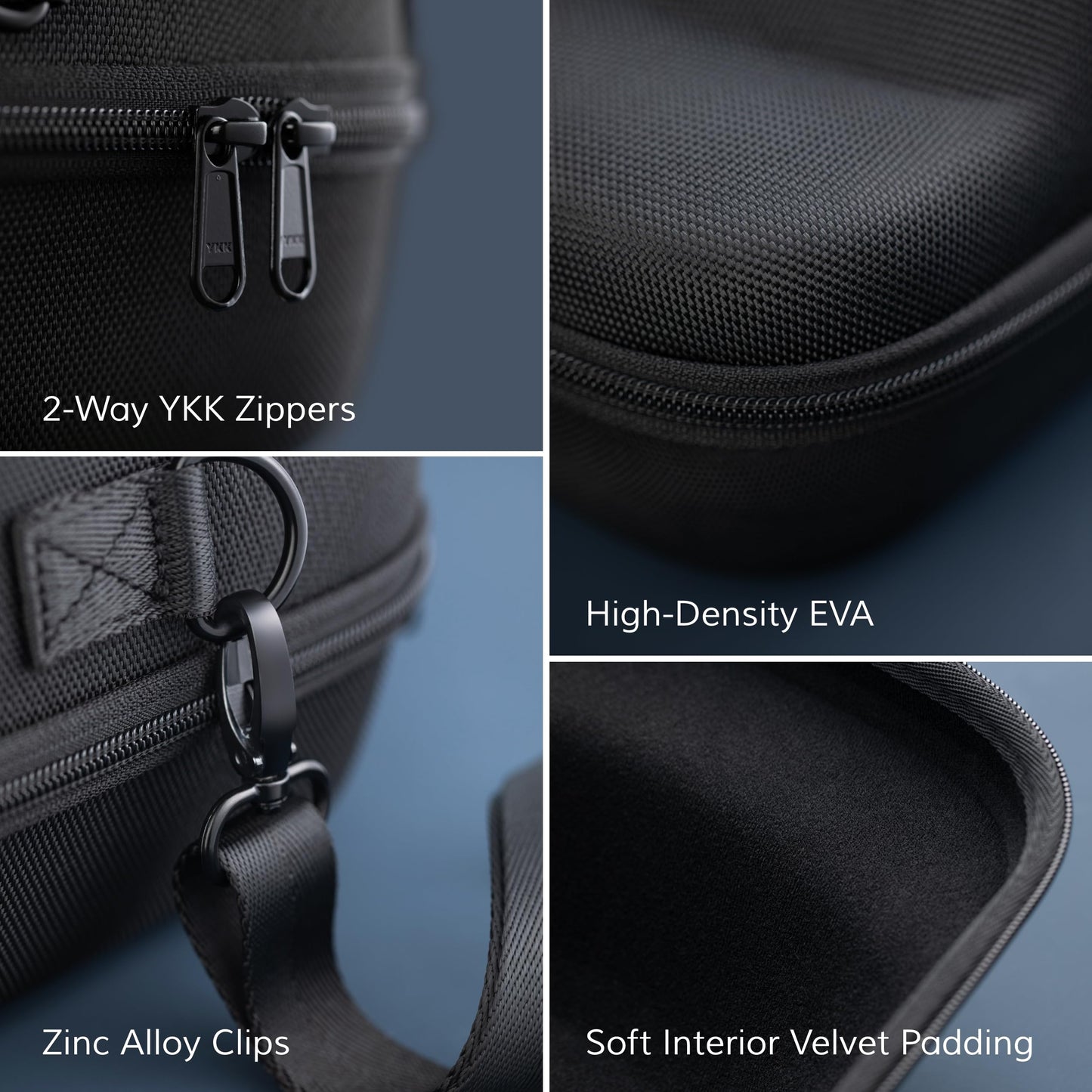 Hard Hat Travel Case – Storage for Baseball Caps with Carrying Handle and Adjustable Shoulder Strap, Hat Organizer Protects up to 6 Hats, for Travel and Home Storage (Black)